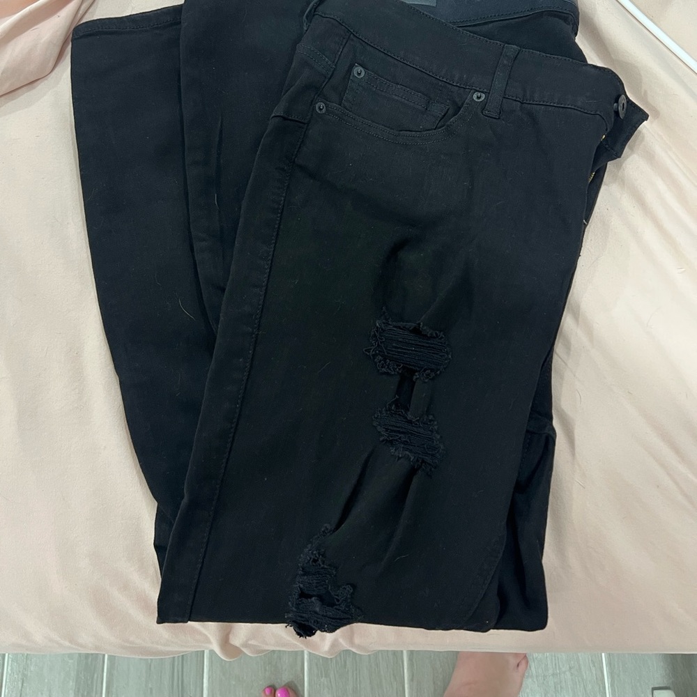Black bombshell skinny Jean torrid